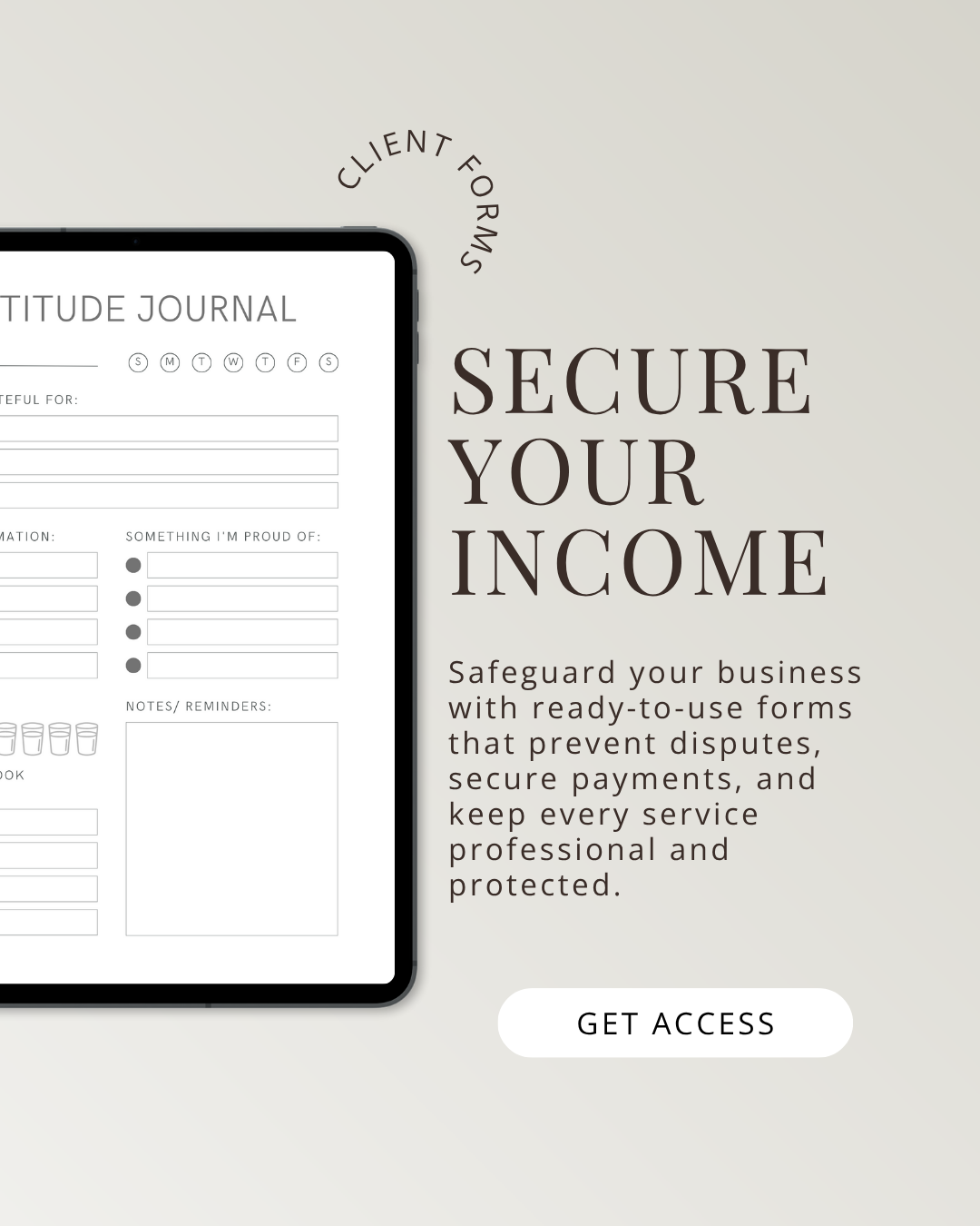 Client Consultation Form: Safeguard Your Income