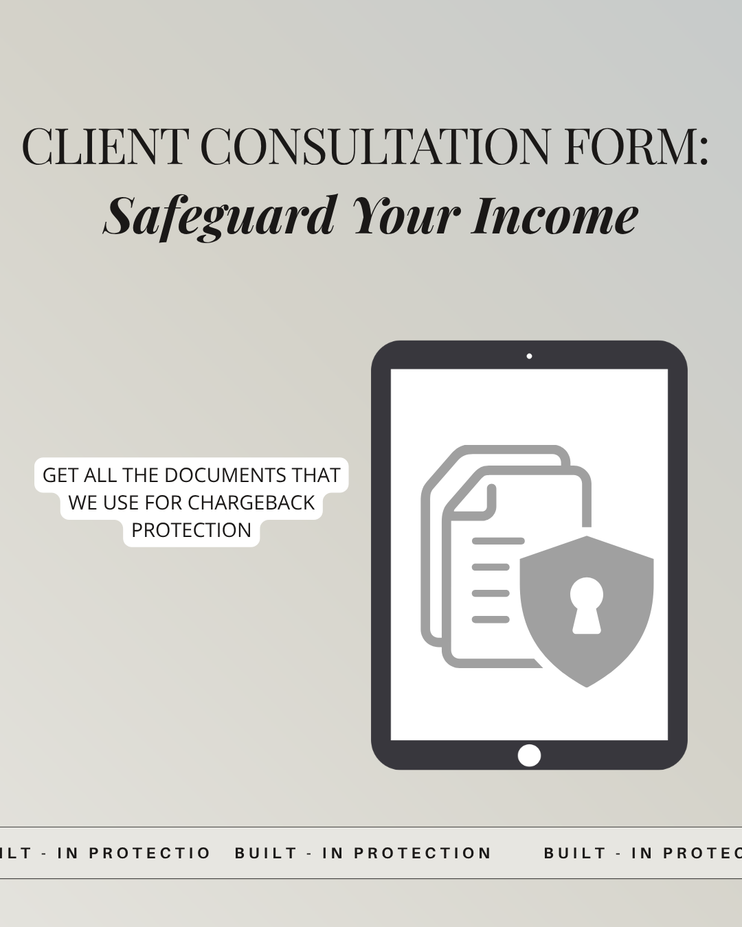 Client Consultation Form: Safeguard Your Income