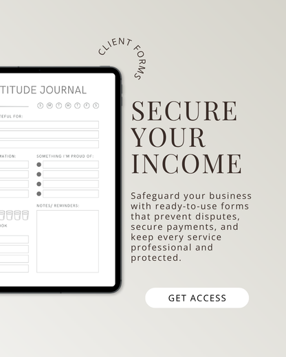 Client Consultation Form: Safeguard Your Income