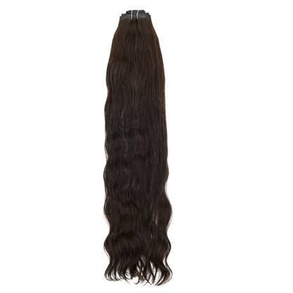 Extensiones de clip sin costuras color cacao de 30&quot;