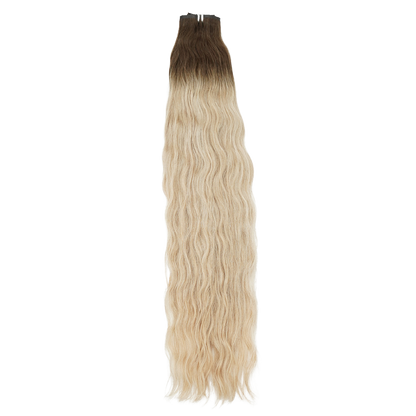 Extensiones de clip sin costuras color cacao de 30&quot;