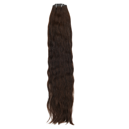 Extensiones de clip sin costuras color cacao de 30&quot;