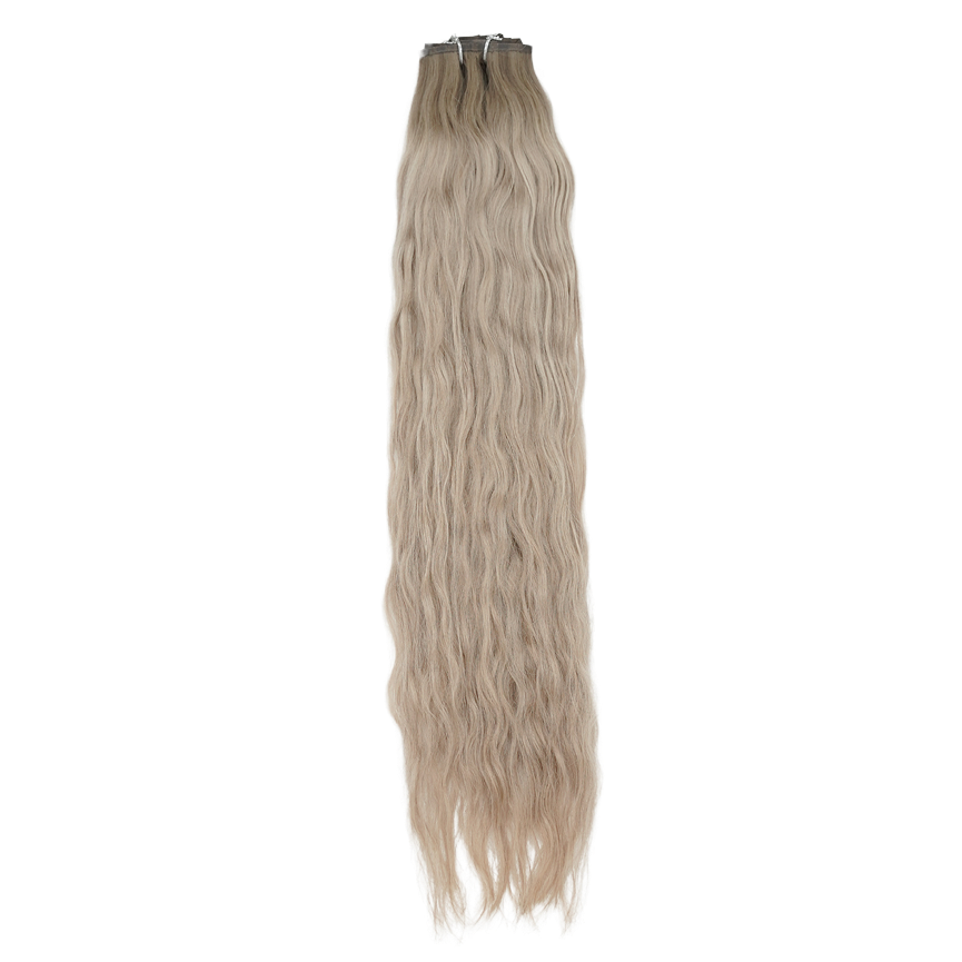 Extensiones de clip sin costuras icónicas color piel de 30&quot;