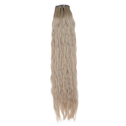 Extensiones de clip sin costuras color cacao de 30&quot;