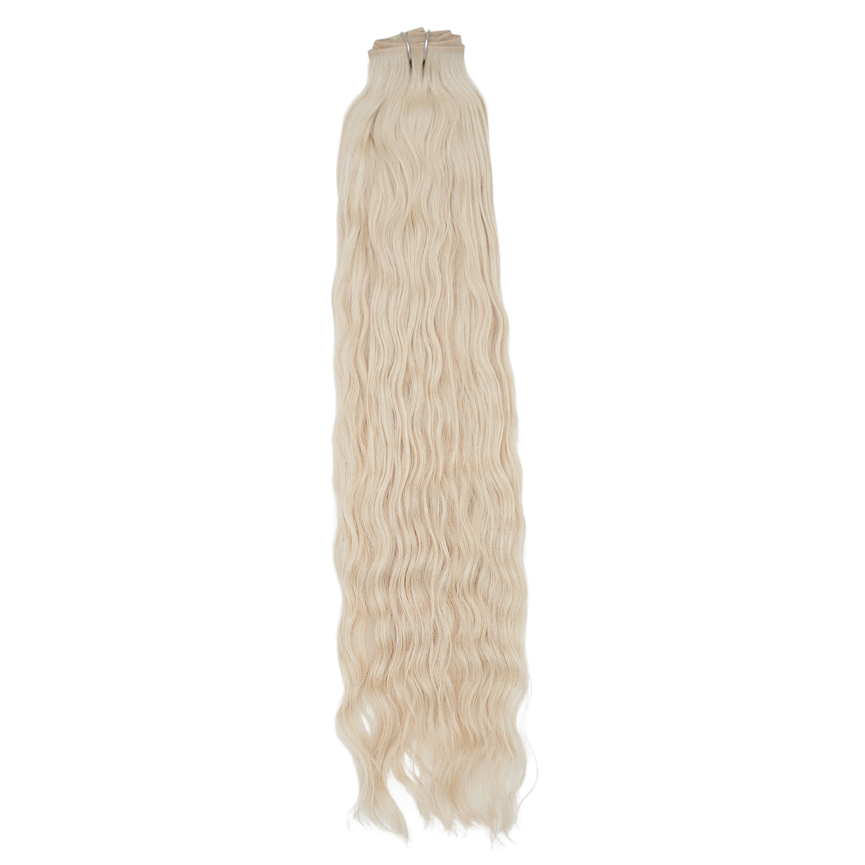Extensiones de clip sin costuras color cacao de 30&quot;