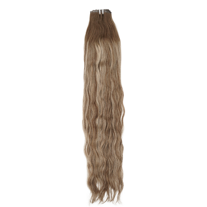 Extensiones de clip sin costuras color cacao de 30&quot;