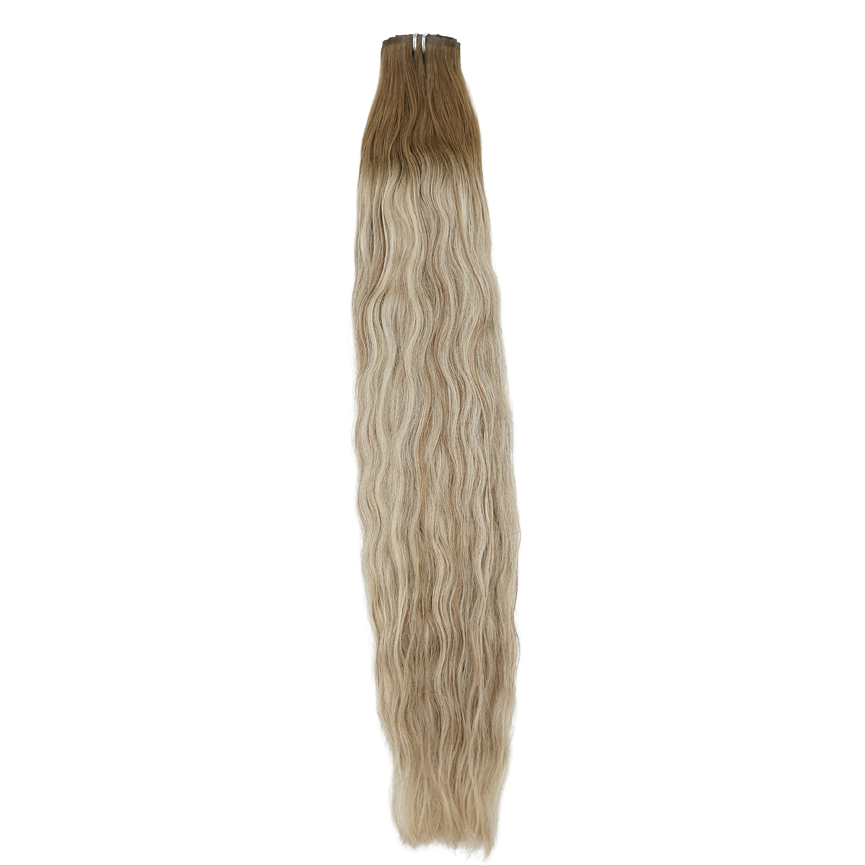 Extensiones de clip sin costuras de vainilla cálida de 30&quot;