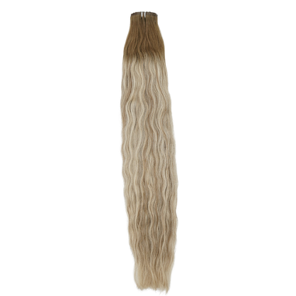 Extensiones de clip sin costuras color cacao de 30&quot;