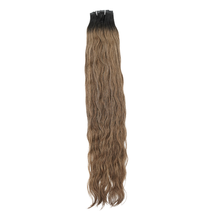 Extensiones de clip sin costuras color cacao de 30&quot;